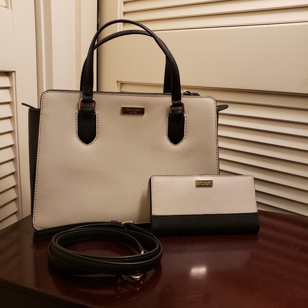 ☀Kate Spade Satchel/Crossbody with Matching Wallet - Picture 2 of 7